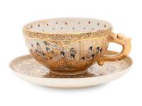 A Satsuma Porcelain Tea Service