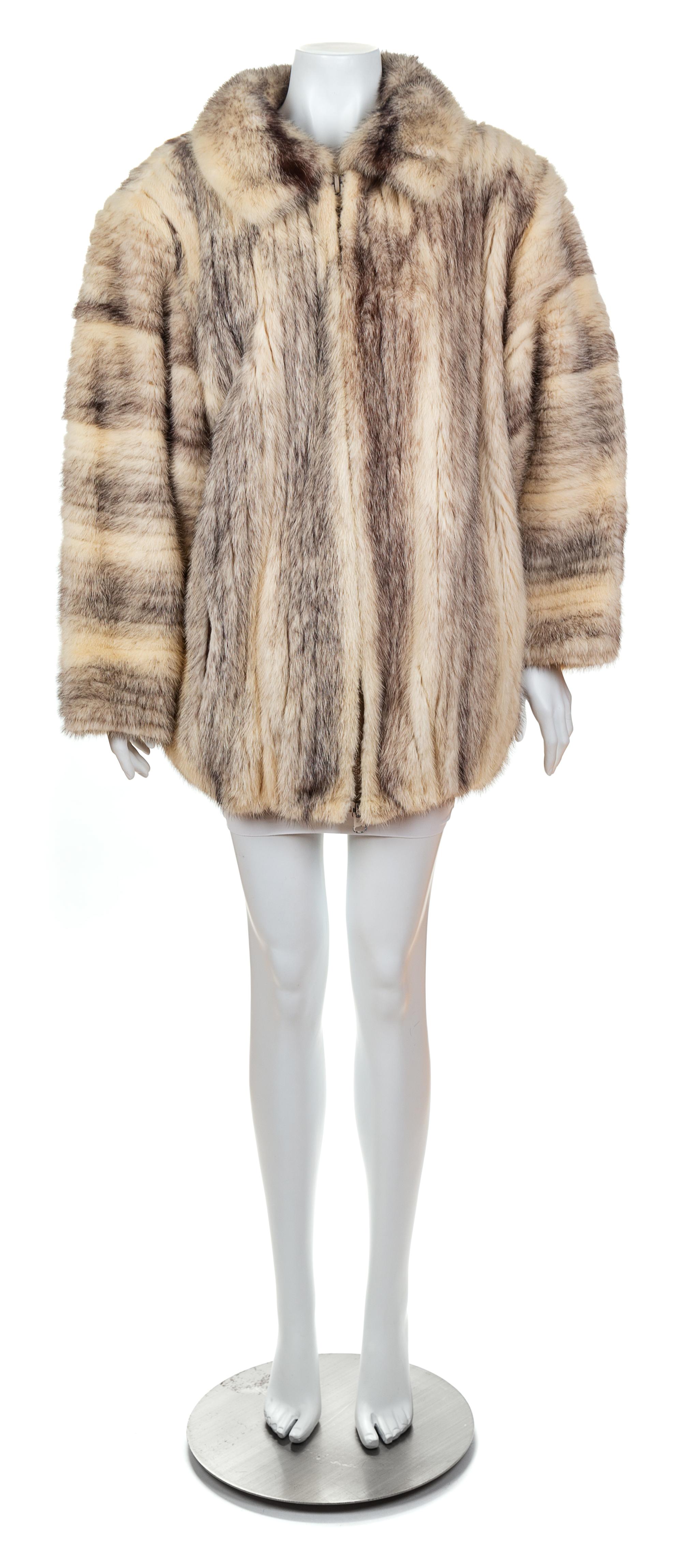 A Cross Mink Bomber, No Size.