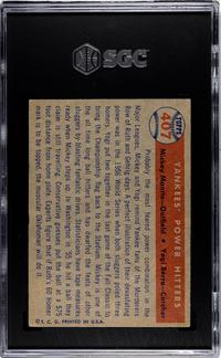 A Complete Set of 1957 Topps Baseball Cards Including SGC Graded Key Cards (407/407),