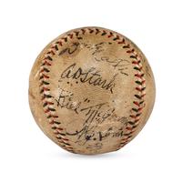 A 1931 World Series Umpiring Crew Signed Autograph Baseball Featuring Bill Klem and Bill McGowan (JSA Letter of Authenticity),