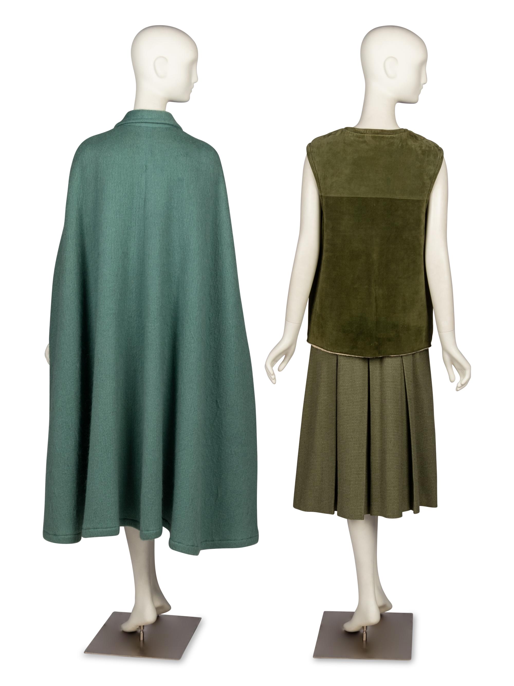 Two Designer Ensembles & Cape: Gucci and Bill Blass