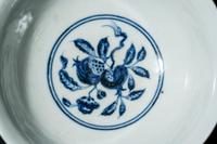 A Chinese Anhua Decorated Blue and White Porcelain 'Pomegranates' Bowl