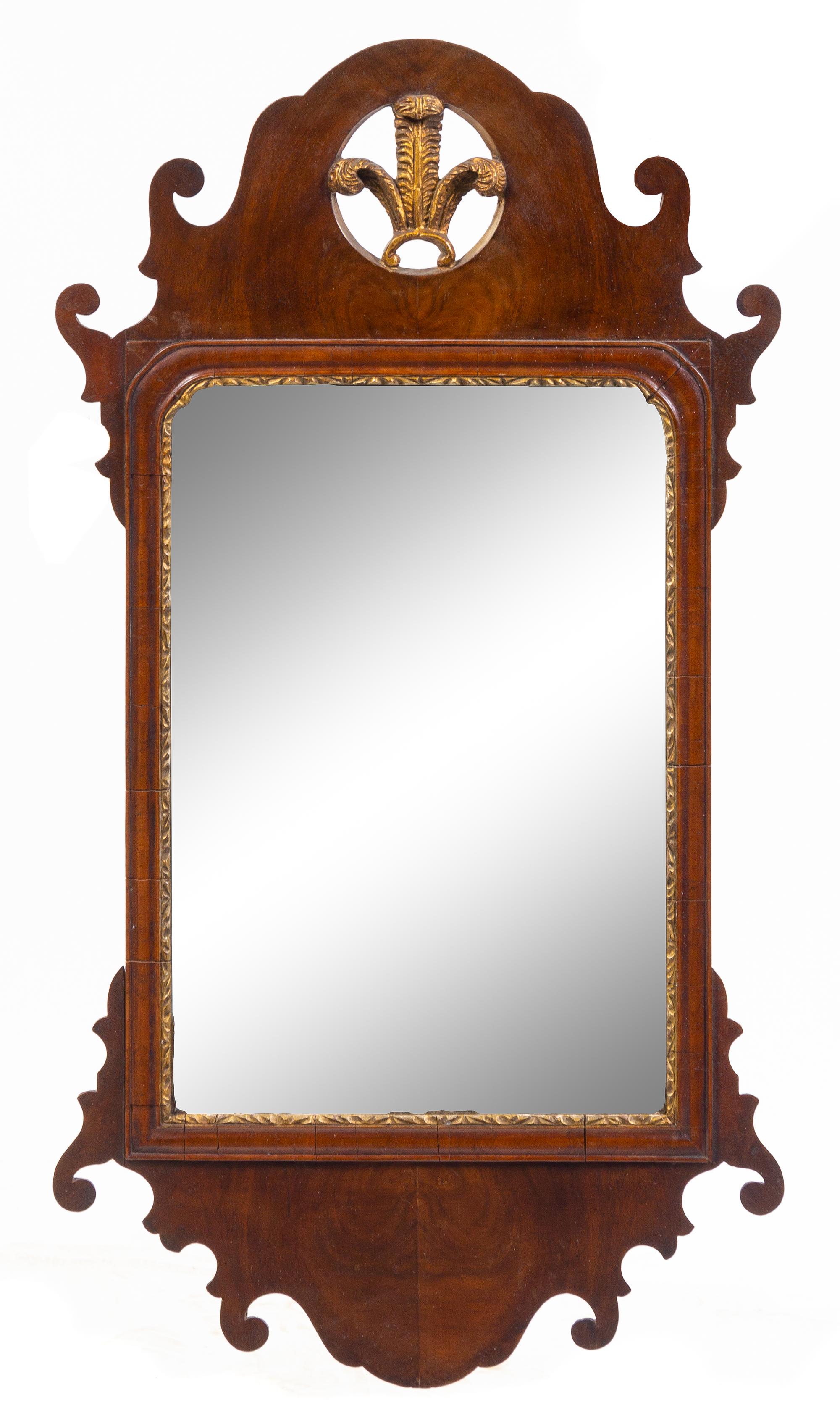 A George III Parcel Gilt Mahogany Mirror — EARLY 19TH CENTURY
