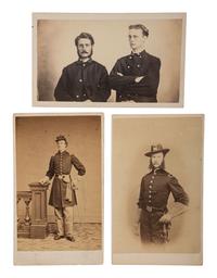 [CIVIL WAR]. A group of 3 CDVs, including portraits of Peter Penn-Gaskell, 1st New Jersey Cavalry and 2nd Louisiana Cavalry.