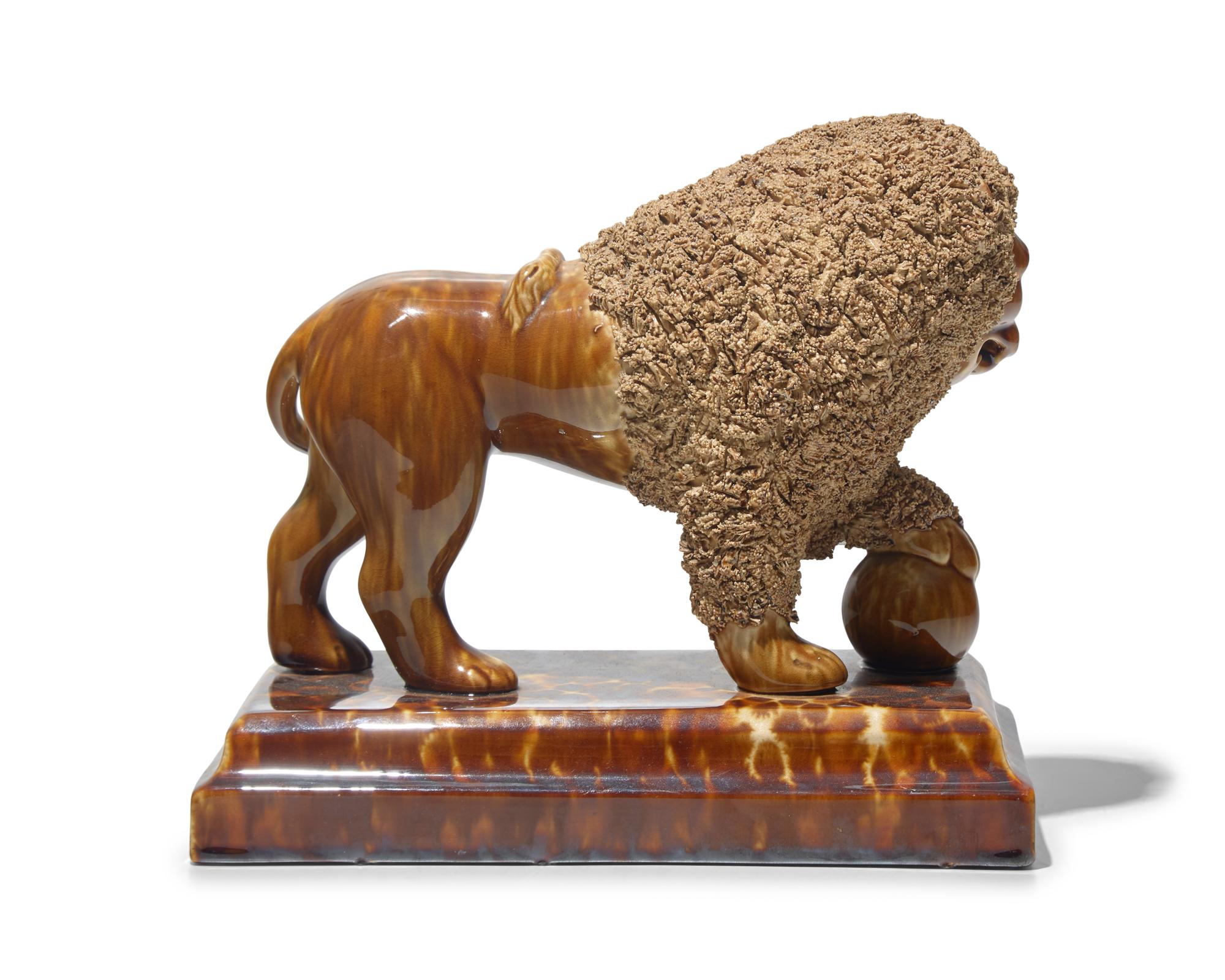A Lyman Fenton Bennington Glazed Lion