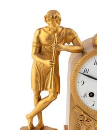 An Empire Gilt Bronze Fusée Musical Clock