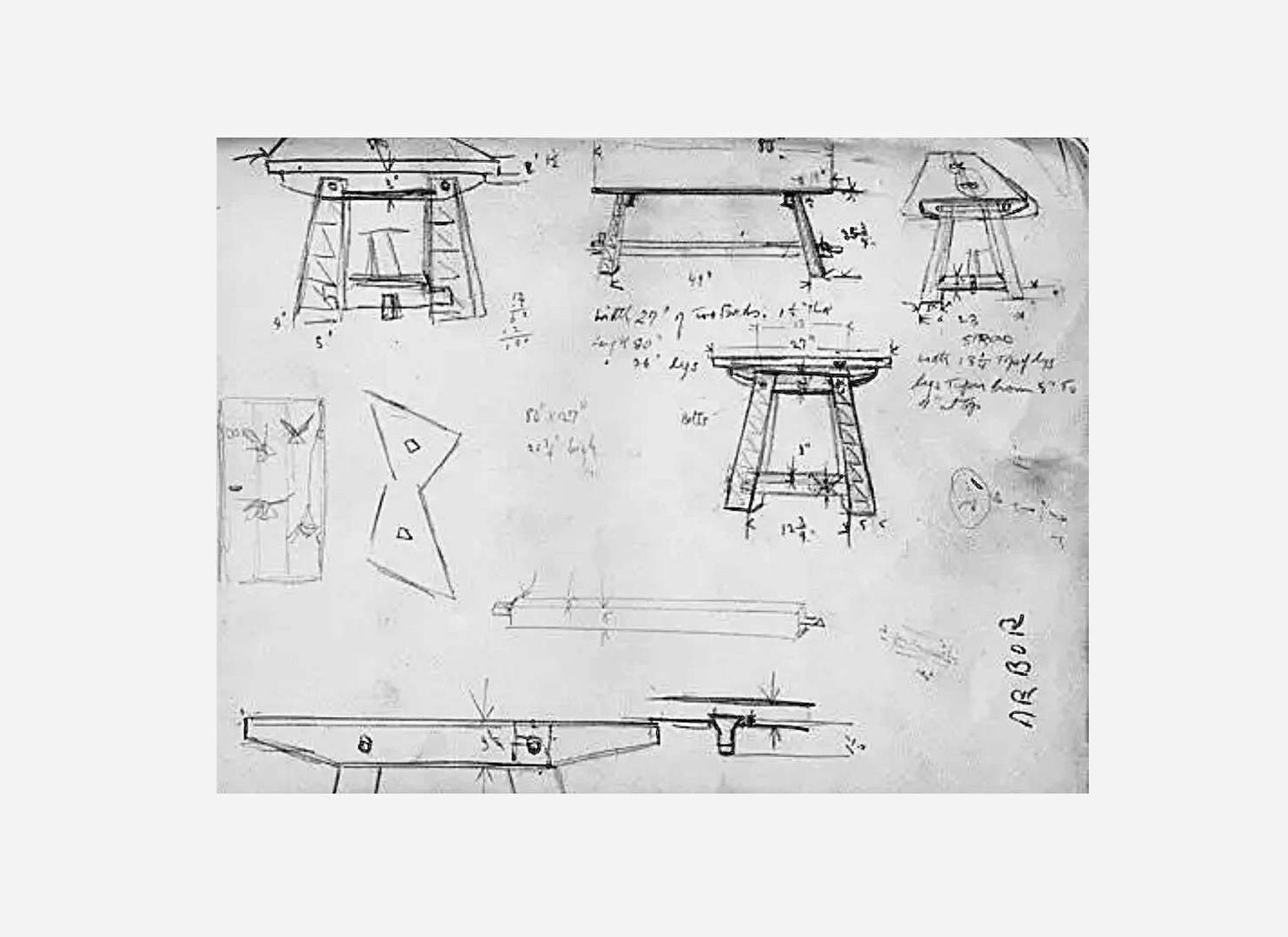 Wharton Esherick, The Hanna Weil Fischer Work Table