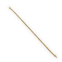 Yellow Gold and Diamond Tennis Bracelet