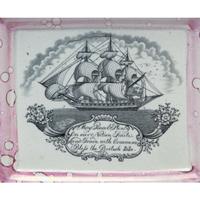 Four Sunderland Luster Marine Plaques