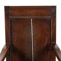 An English Oak Joined Armchair