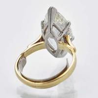 A Platinum and 18K Yellow Gold and Diamond Ring 4.58 Marquise Brilliant-Cut, GIA Certified