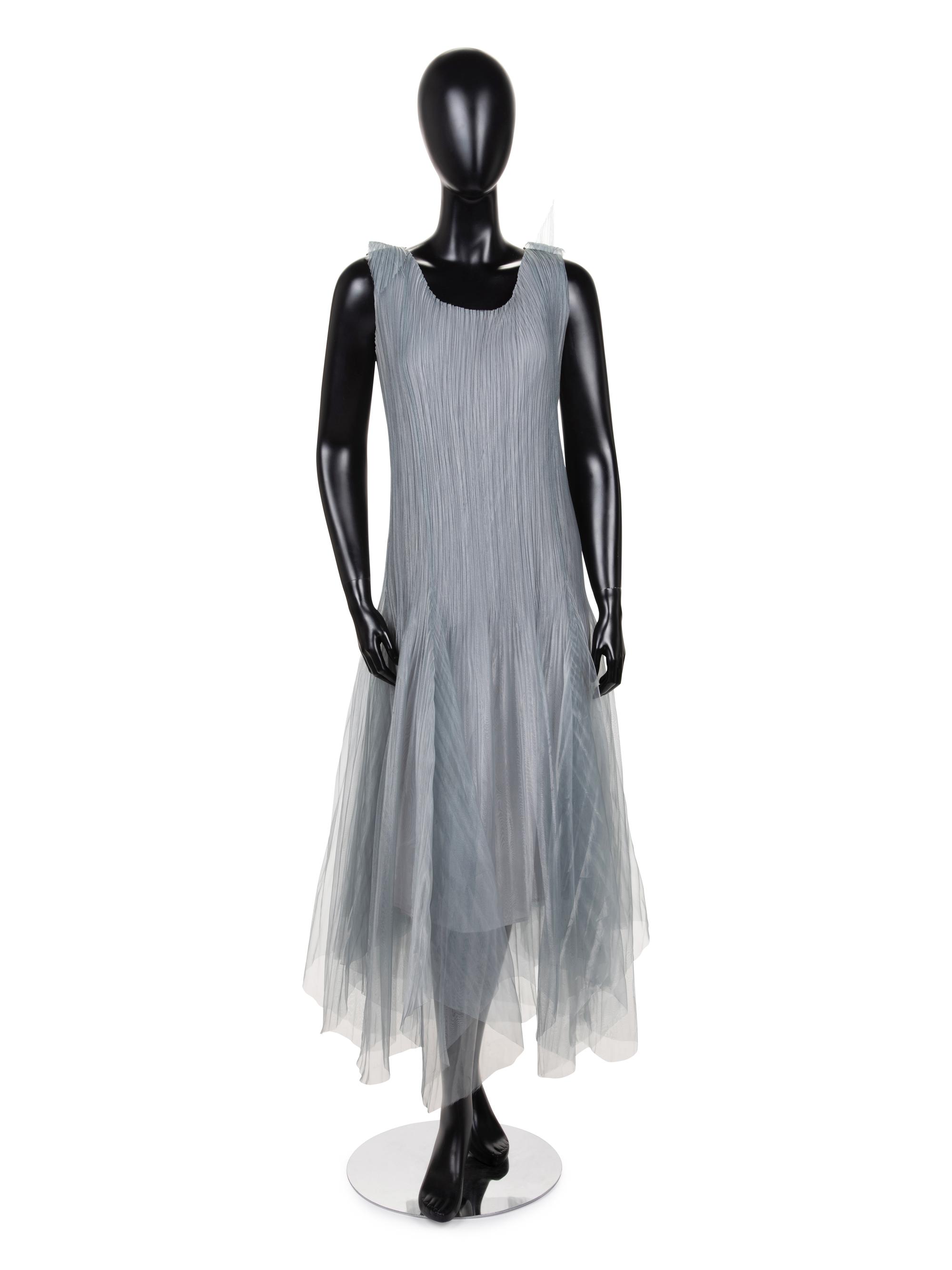 Issey Miyake Pleated Dress with Origami Shrug