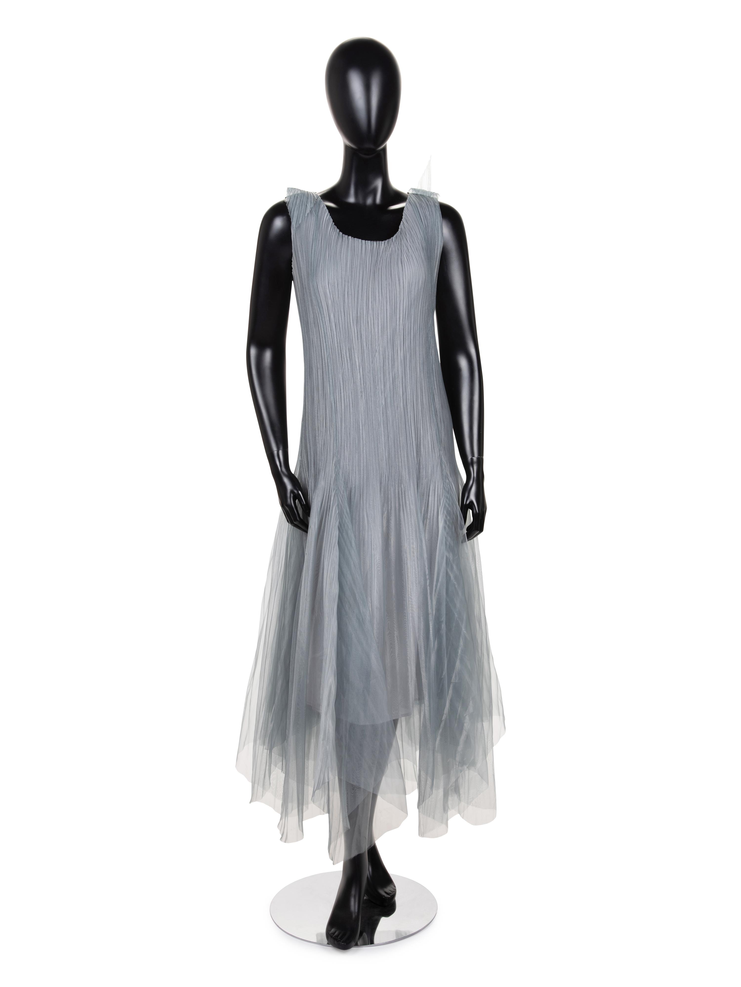 Issey Miyake Pleated Dress with Origami Shrug