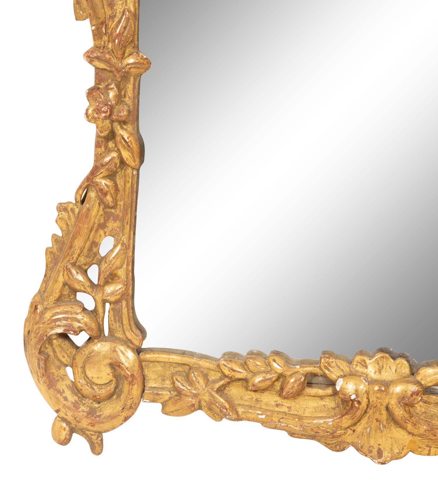 An Italian Rococo Giltwood Mirror