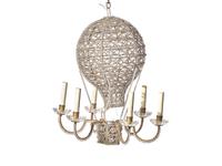 A Maison Bagues Style Crystal Beaded Montgolfier Or Hot Air Balloon Chandelier