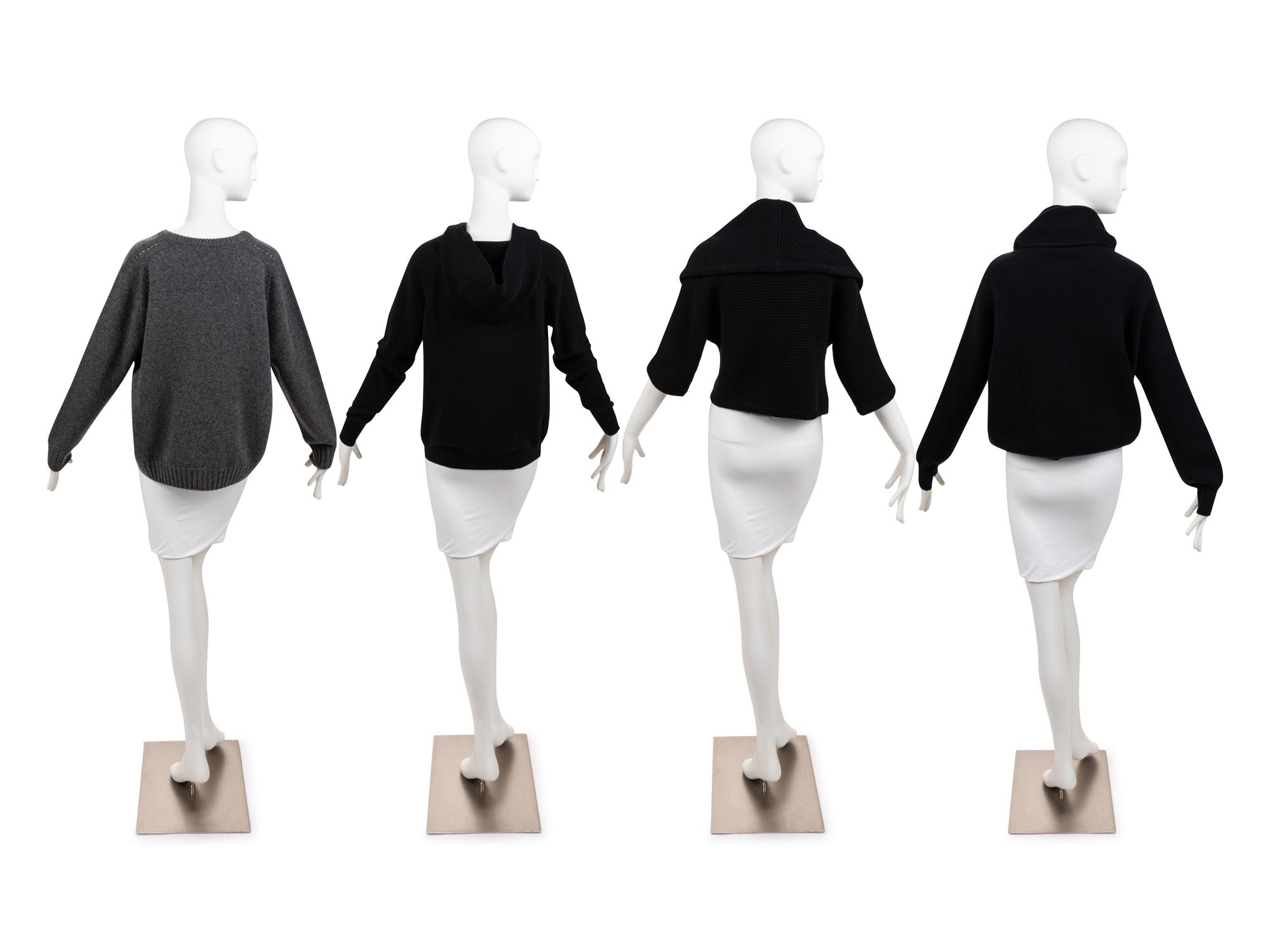 Four Designer Sweaters: Two Celine, One Loro Piana, One Hermès, 2000-20s