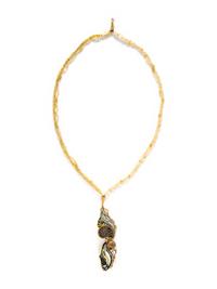 MARIANNE HUNTER, GOLD, SILVER, PEARL, AND ENAMEL NECKLACE
