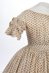 Printed Cotton Day Dress, 1860s