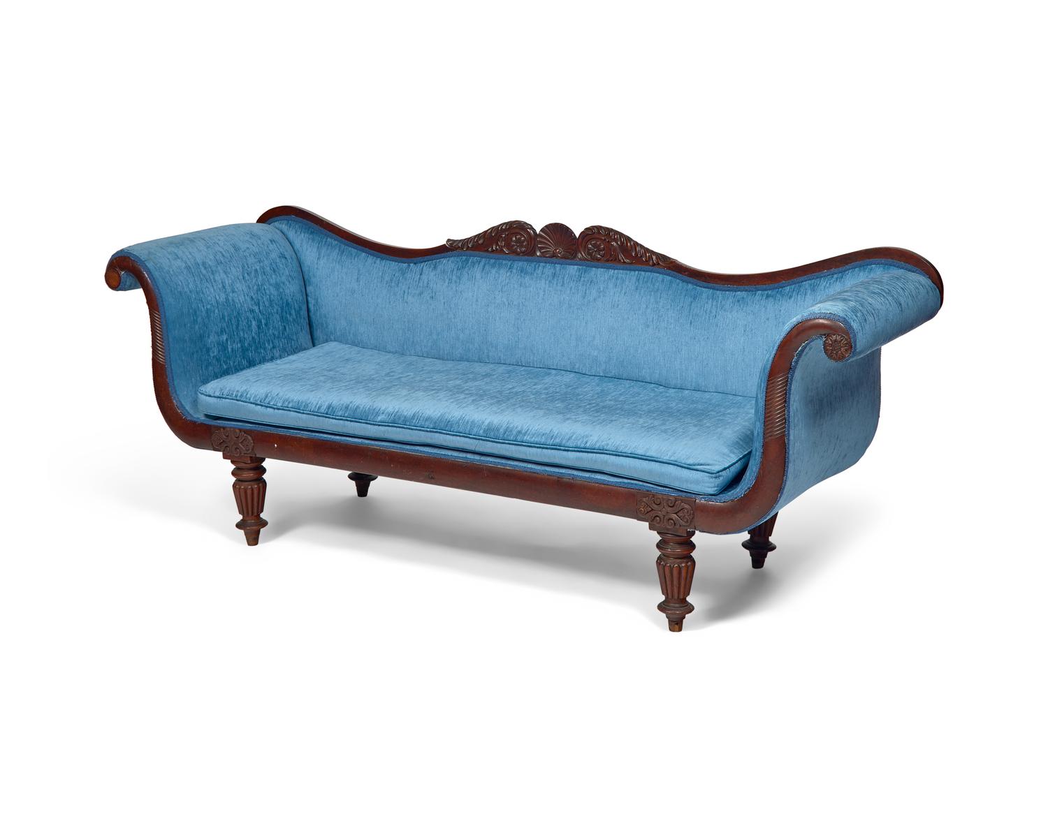 An Anglo-Indian Classical Mahogany Sofa