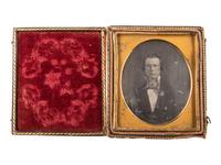 [EARLY PHOTOGRAPHY]. A group of 2 portraits by prominent New Orleans photographers, including Francois Moissenet and E. Jacobs, comprising: