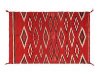 Navajo Germantown Pictorial Child's Blanket / Rug