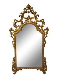 A Louis XV Style Giltwood Mirror