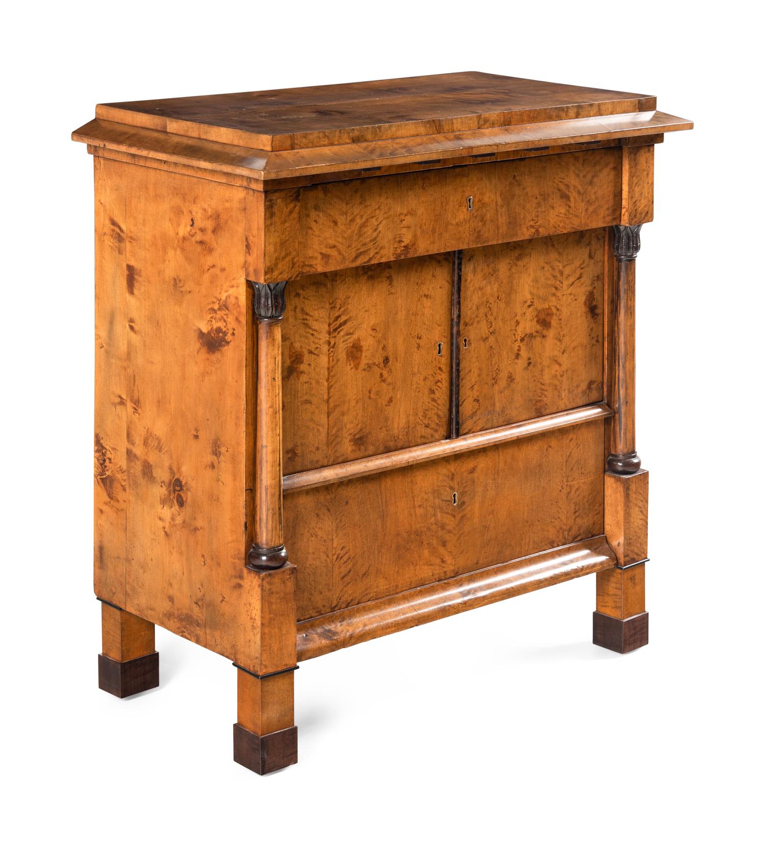 An Empire Walnut Side Cabinet