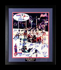 A Group of 1980 United States Olympic Hockey Team Signed Autographed Items Including Herb Brooks (BAS Beckett Authentication Services Certified),