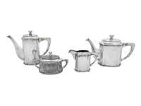 An Austro-Hungarian Silver Four-Piece Tea and Coffee Service