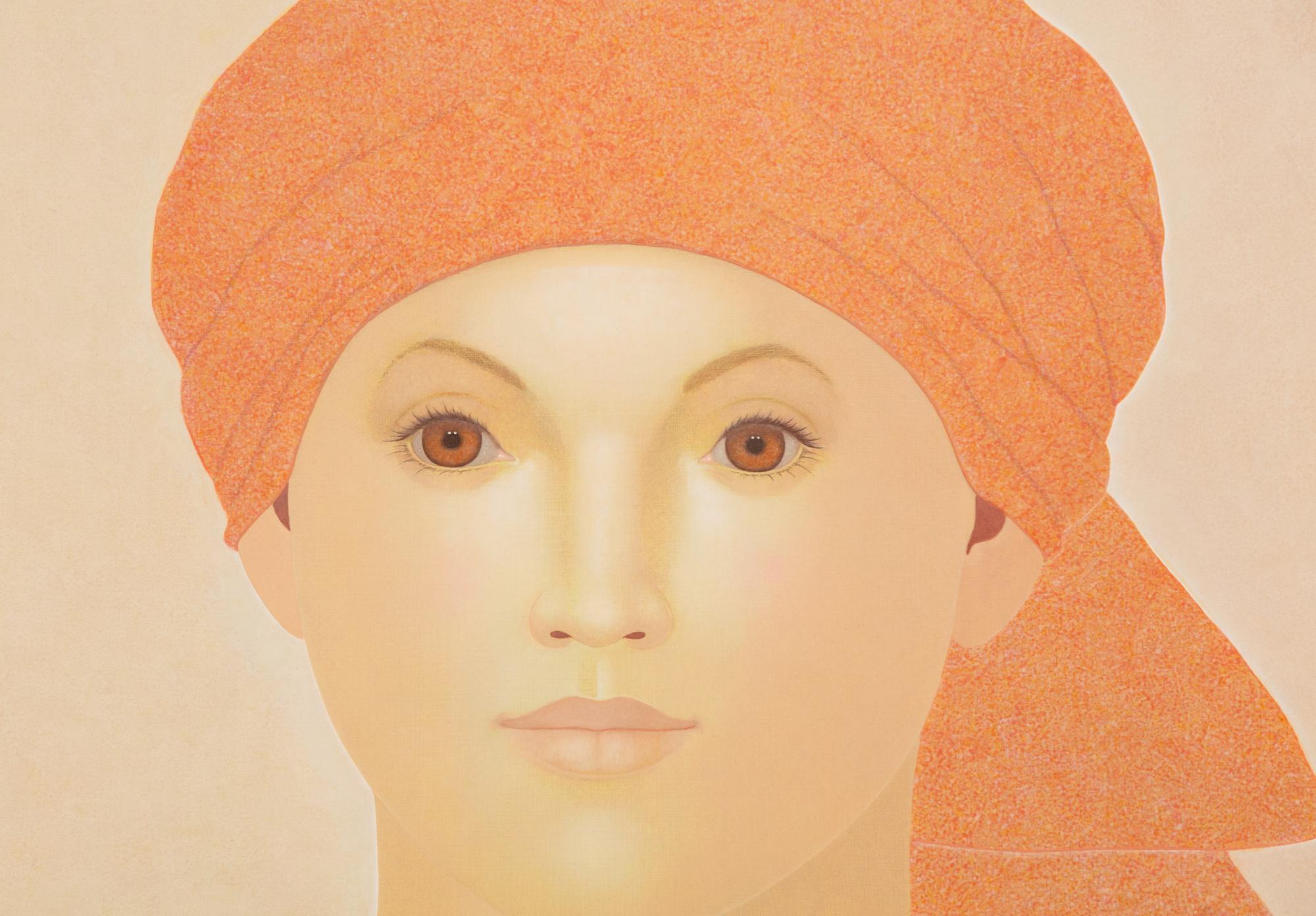 Frau mit roten Kopftuch, 2006