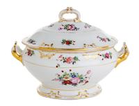 A Paris Porcelain Covered Soup Tureen Height 10 inches. — 19TH CENTURY