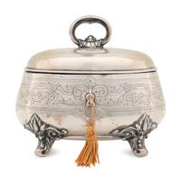 A Silver Tea Caddy