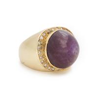 STAR RUBY AND DIAMOND RING