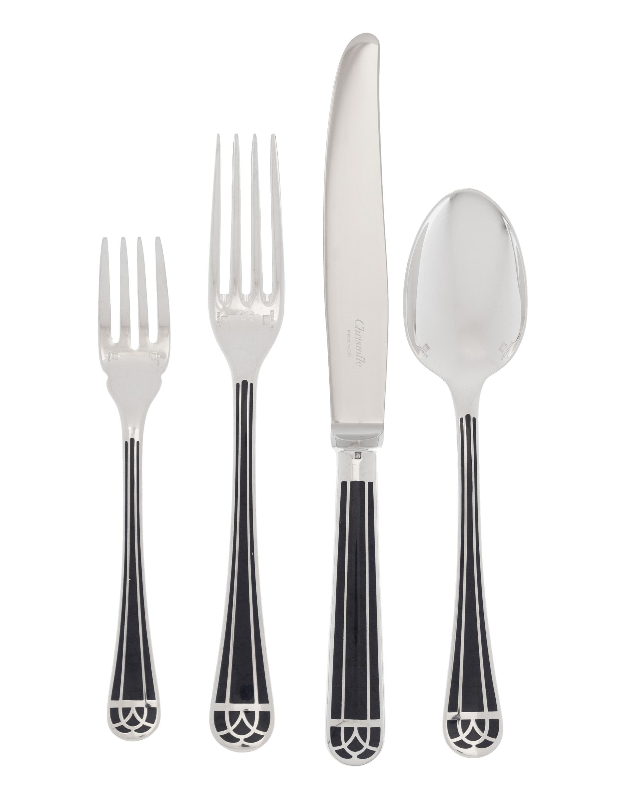 A Collection of Christofle Silver-Plate Flatware and Other Christofle Articles