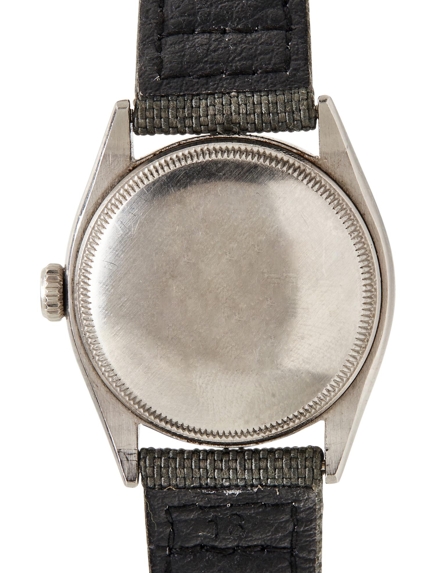ROLEX, REF. 6085 STAINLESS STEEL 'OYSTER PERPETUAL' WATCH