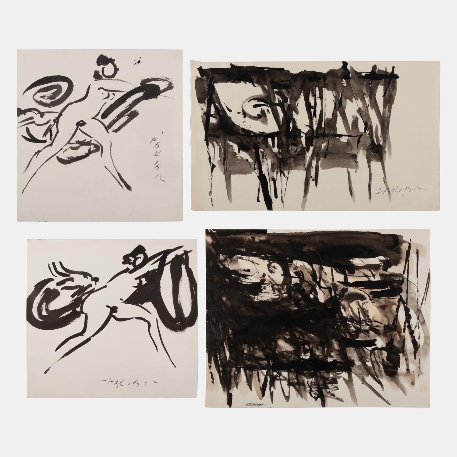 A Group of Four Drawings