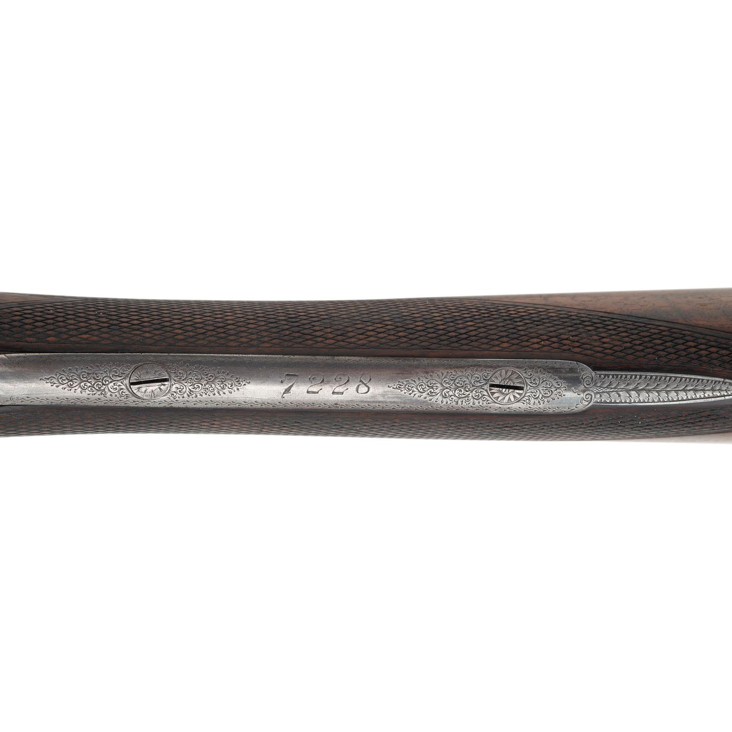 **Finely Engraved Mortimer & Son Side by Side 12 Bore Shotgun with Anson & Deeley Boxlock