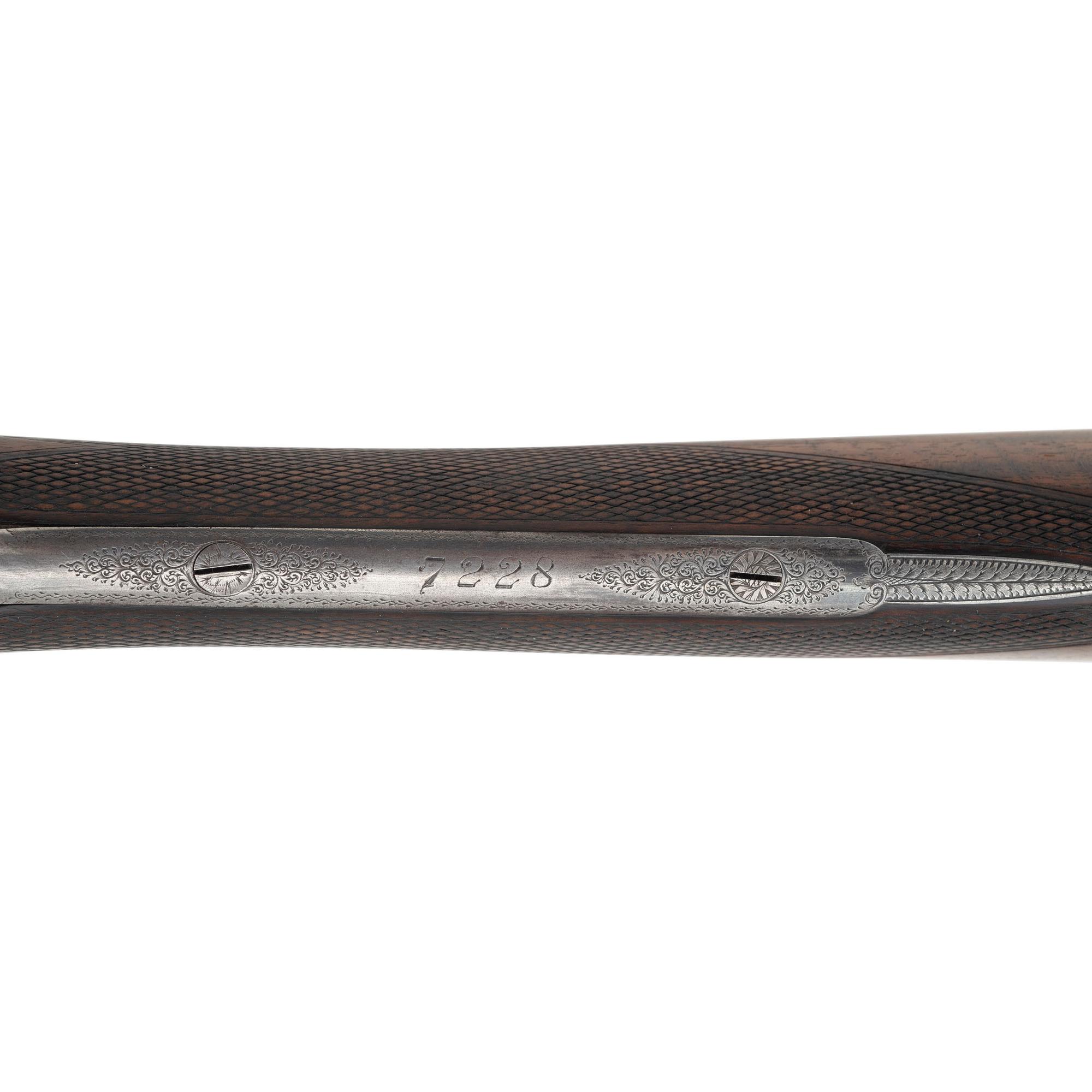 **Finely Engraved Mortimer & Son Side by Side 12 Bore Shotgun with Anson & Deeley Boxlock