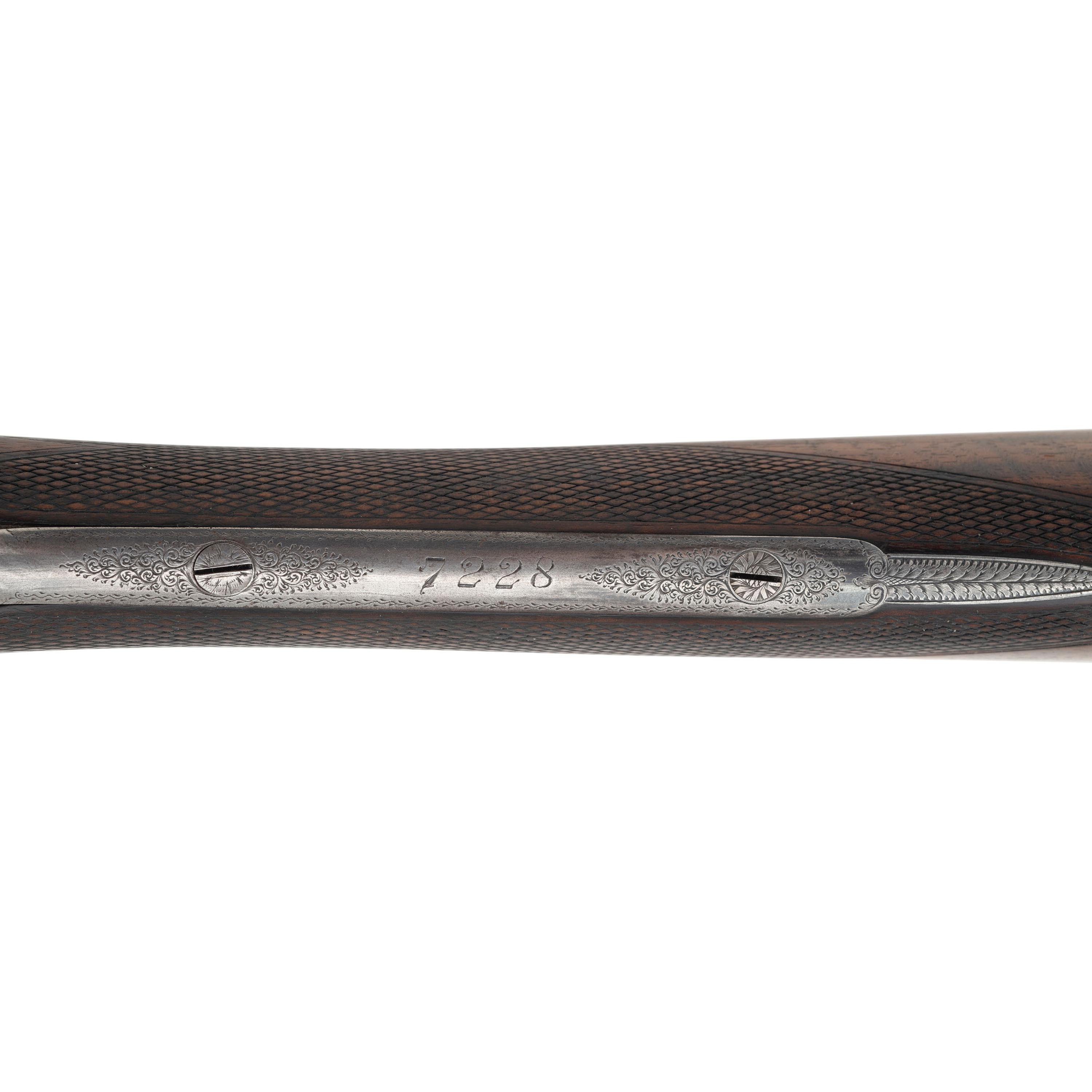 **Finely Engraved Mortimer & Son Side by Side 12 Bore Shotgun with Anson & Deeley Boxlock