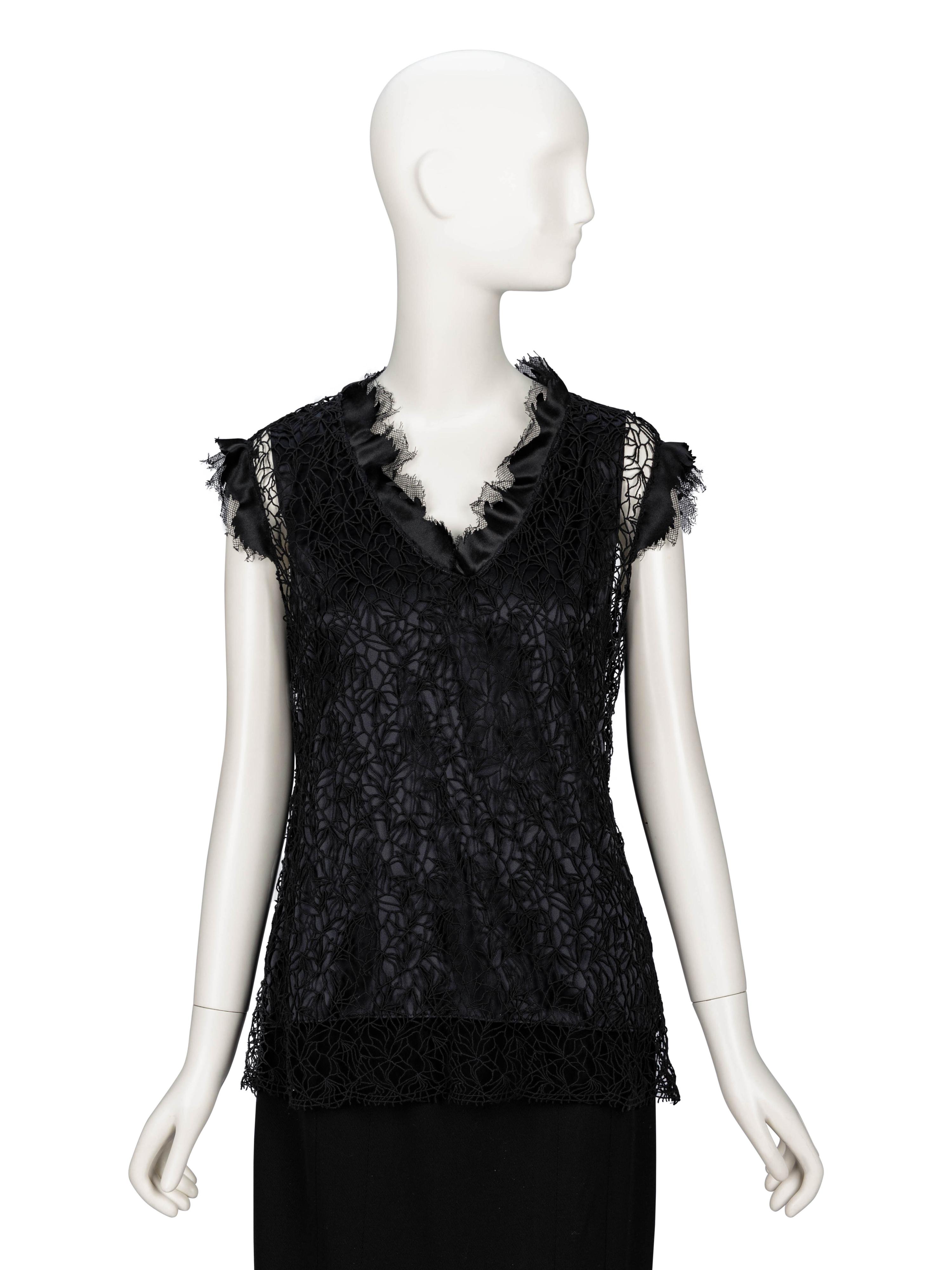 Chanel, Four Black & White Tops