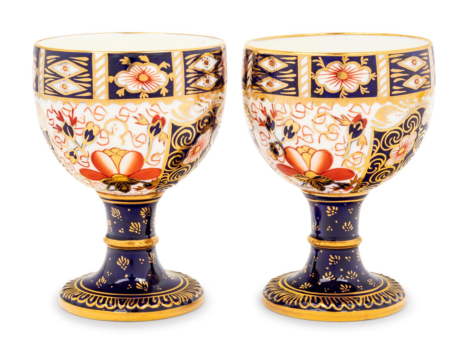 A Royal Crown Derby Porcelain Dessert Service