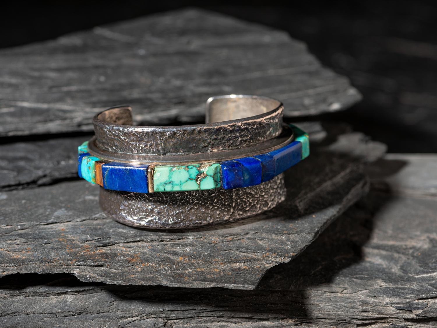 Wide Tufa Cast Height Cuff Bracelet