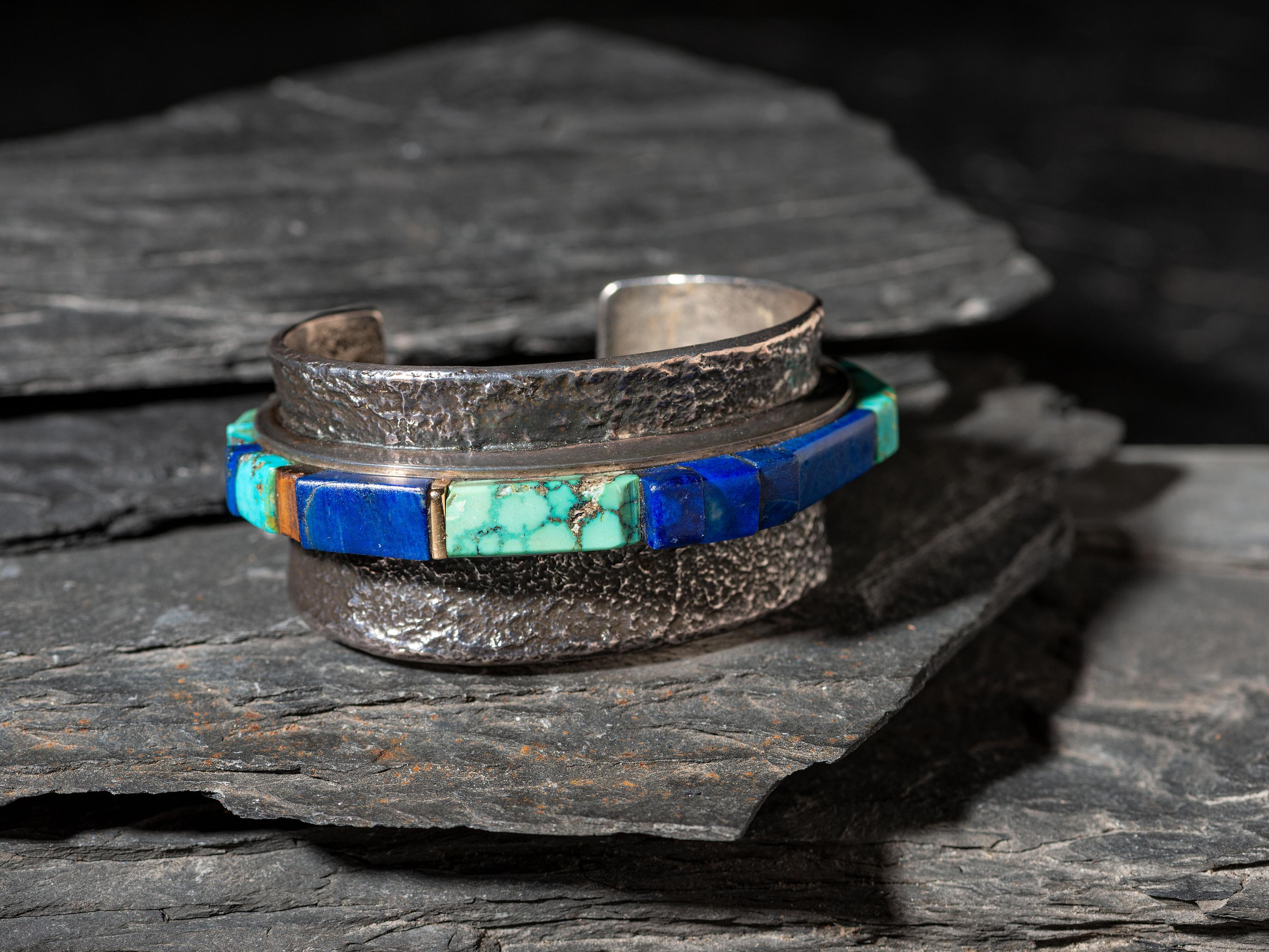 Wide Tufa Cast Height Cuff Bracelet