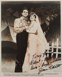 [Music] Hammerstein, Oscar, II, and Richard Rodgers, and Joan Roberts. Group of 2 Signed Items
