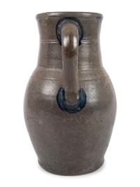 A Cobalt Decorated Stoneware Pitcher