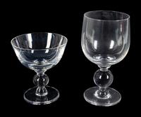 An American Glass Part Stemware Service