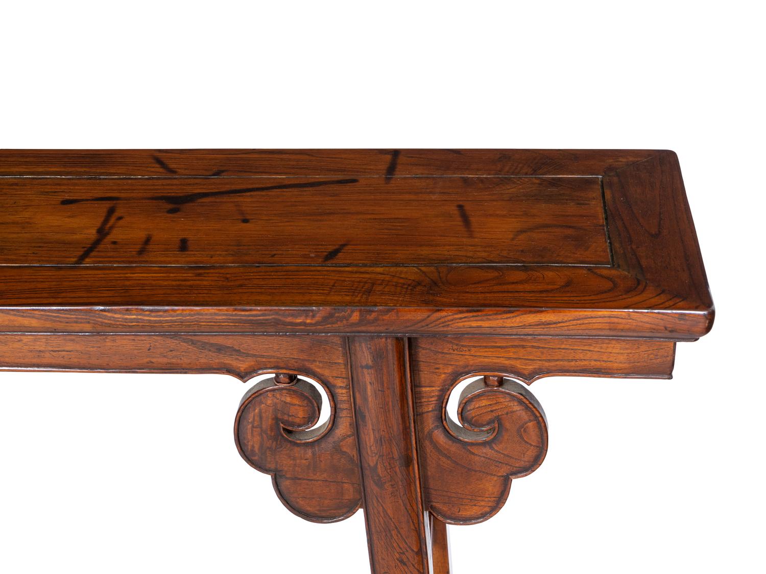 A Chinese Elmwood Altar Table