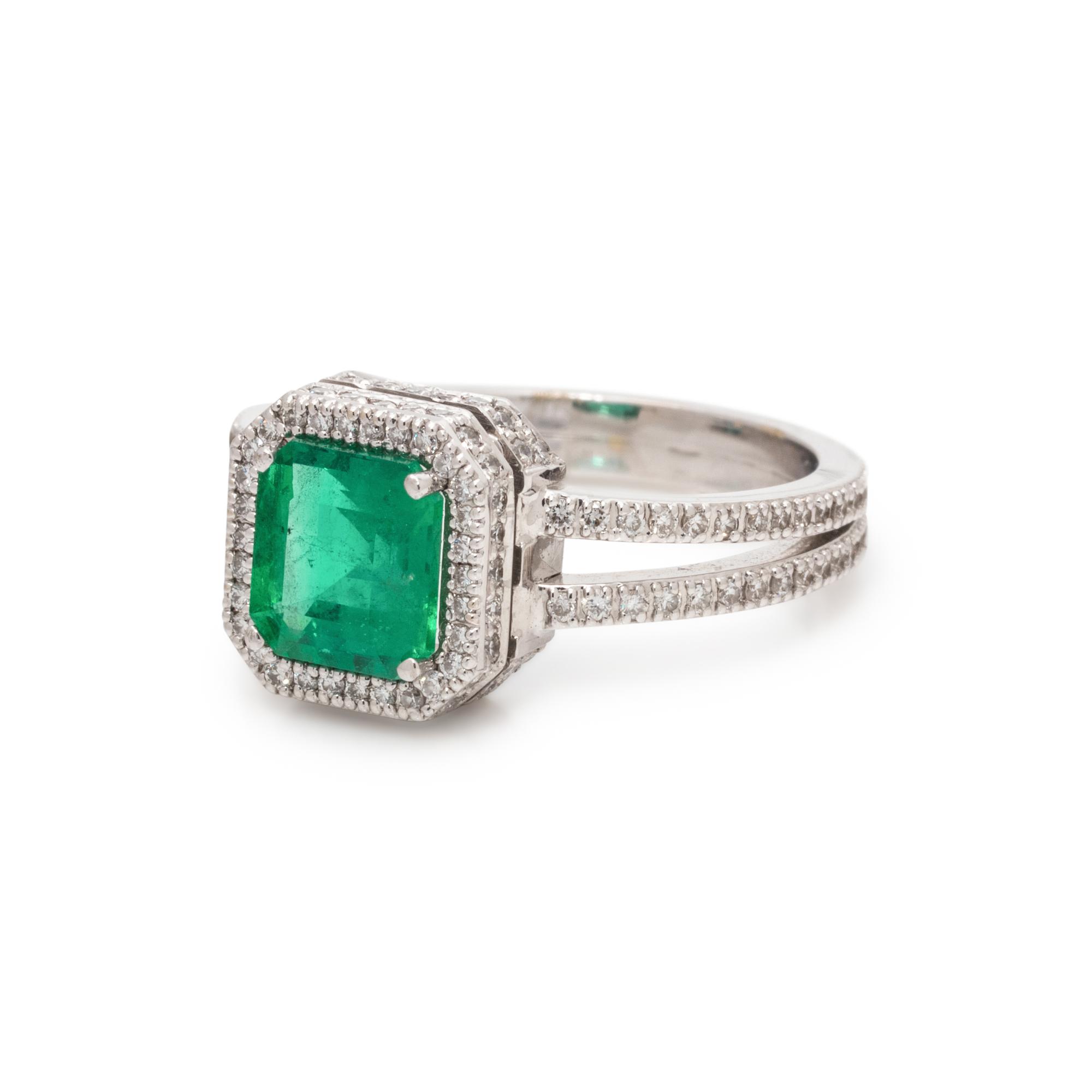 EMERALD AND DIAMOND RING
