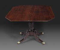 A Classical Carved and Brass Mounted Mahogany Claw-Foot Card Table