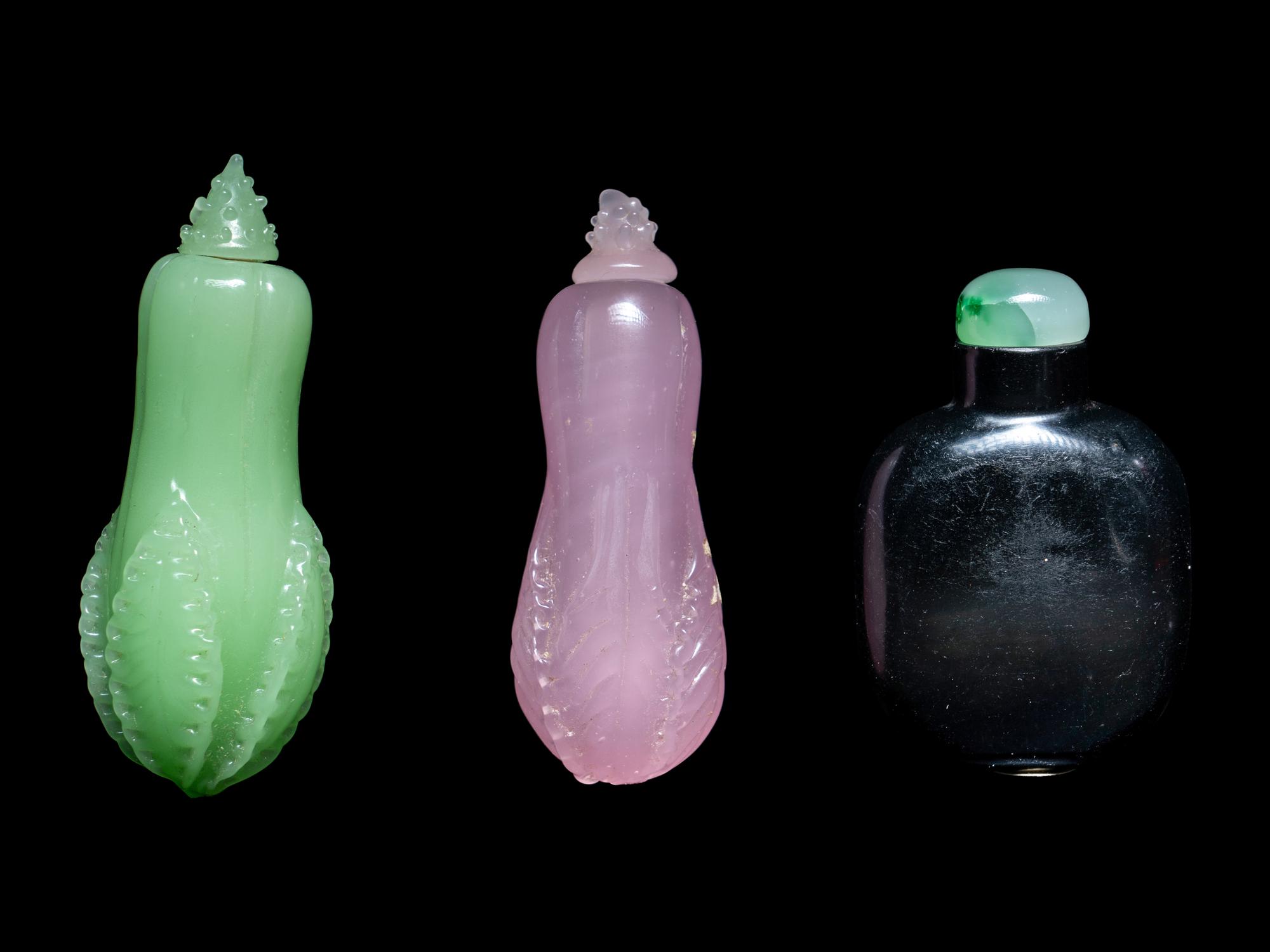 Seven Chinese Glass Snuff Bottles